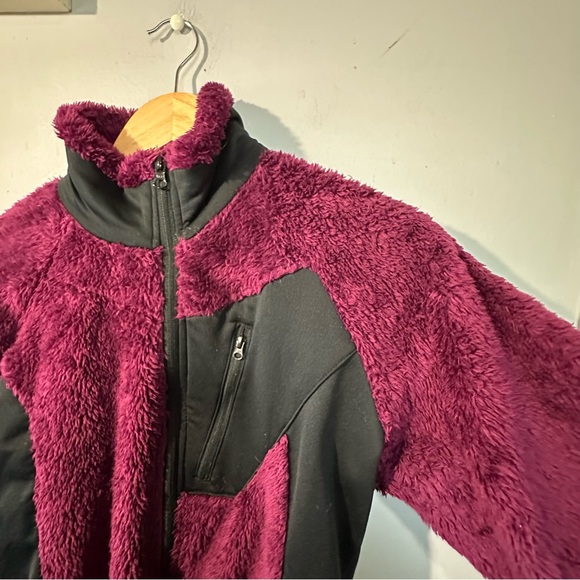 COLUMBIA Women’s Purple Full Zip Sherpa Fleece Outdoor Jacket - Picture 3 of 6